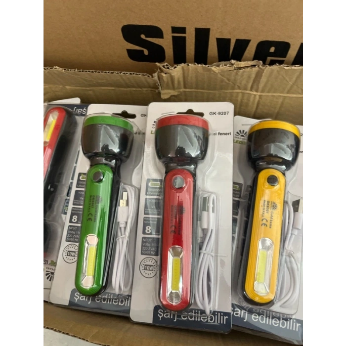 UZUN MESAFELİ LEDLİ EL FENERİ GK-9207 KL:160 AD