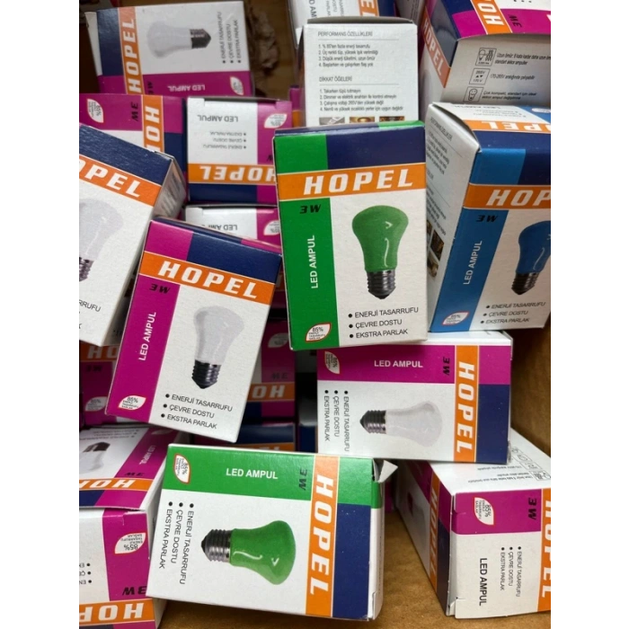GECE AMPULU LED HOPEL KARIŞIK
