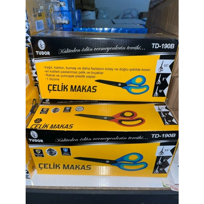 SİYAH ÇELİK MAKAS 9,5” PK:12 TD-190B