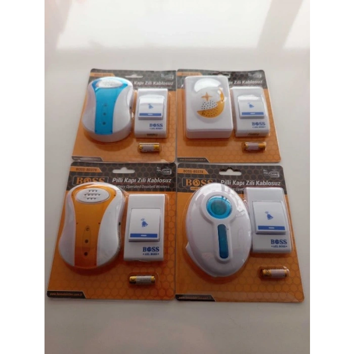 BOSS 80378 KAPI ZİLİ KABLOSUZ PİLLİ