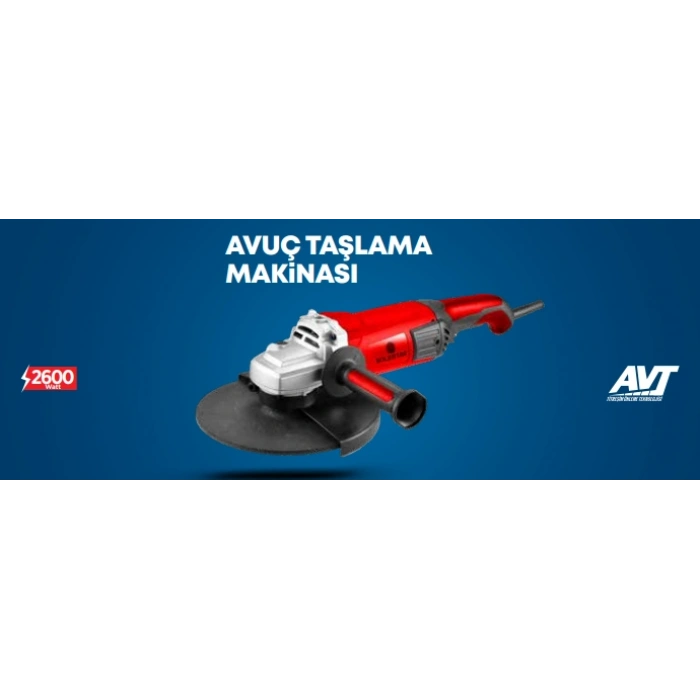 STR-1949 AVUÇ TAŞLAMA MAKİNASI 230MM 2600W 1 KL:2 AD