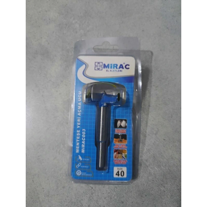 Menteşe Yeri Açma Ucu 40MM Miraç