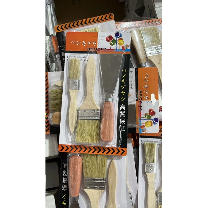 Spatulalı Tel Fırça Seti Şahin KOD:78