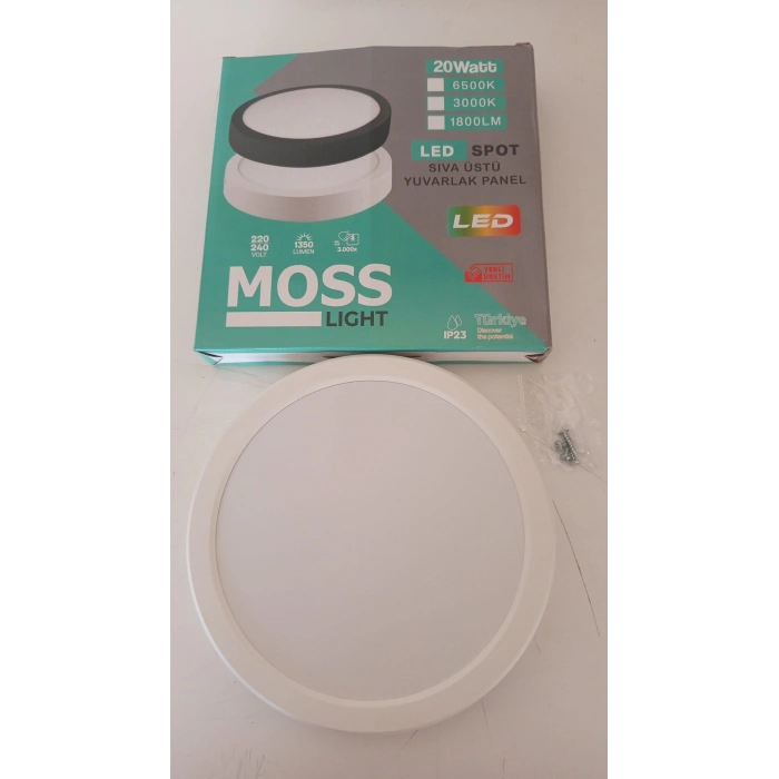 20w Sıva Üstü Beyaz Armatür