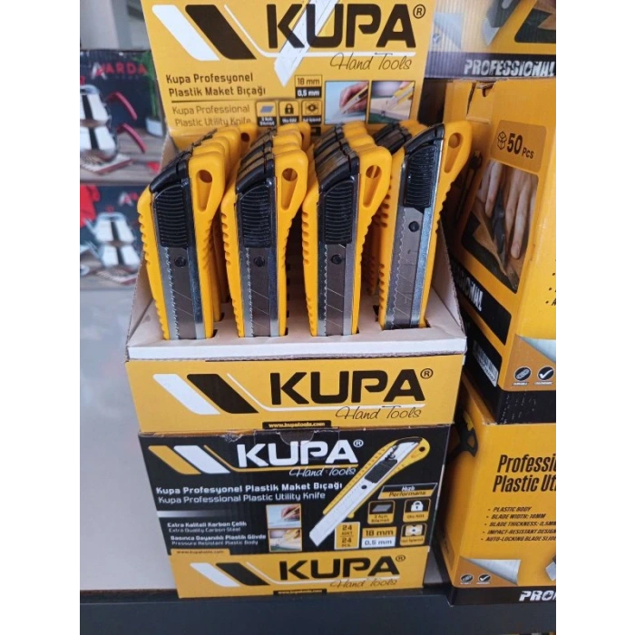 Plastik Maket Bıçağı Profesyonel Sarı KUP8209