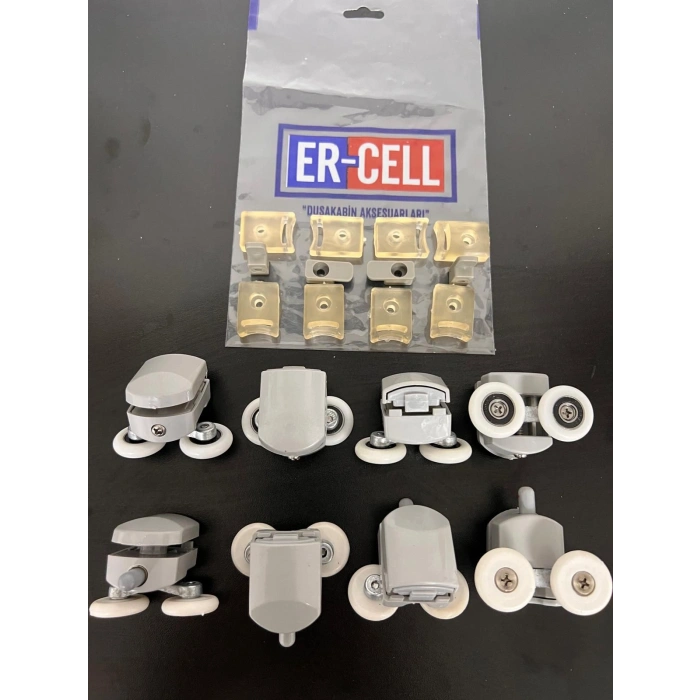 Duşakabin Tekerliği Gri Takım Bilyesiz Teker