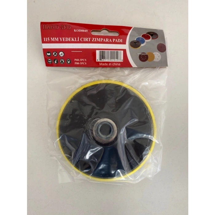 115MM Yedekli Cırt Zımpara Pedi