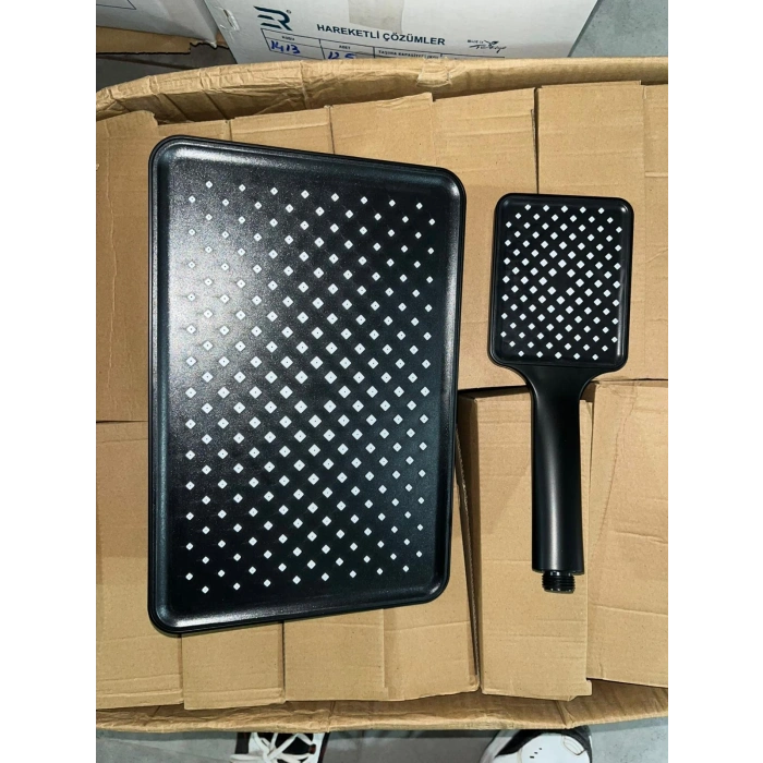 Tepe Robot Duş Başlığı Siyah SM-S001