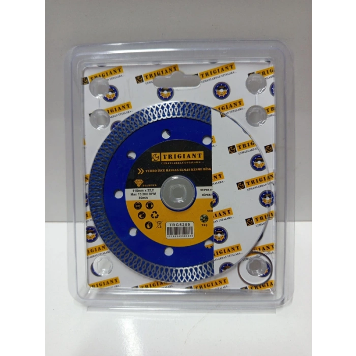 Turbo İnce Hassas Elmas Kesme Disk TRİGİANT TRG5200