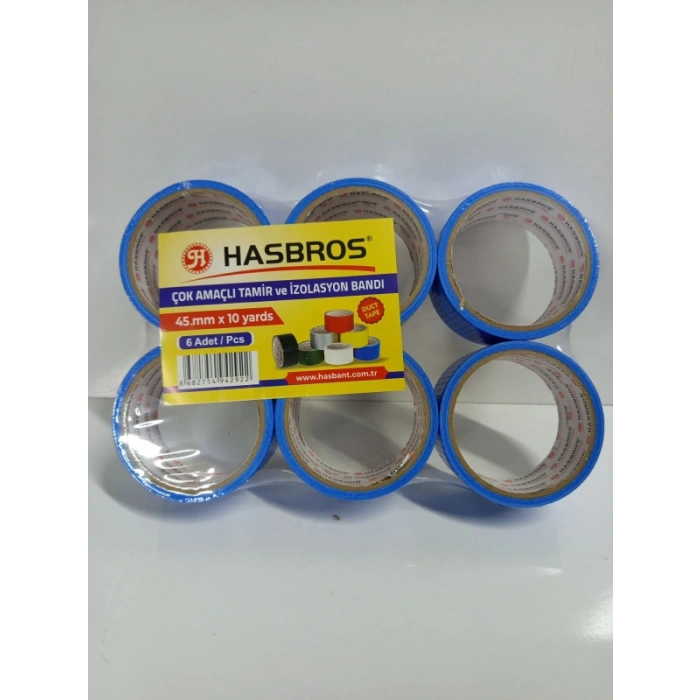 Mavi Çok Amaçlı Tamir Bandı 45MMX10 Yards Hasbros