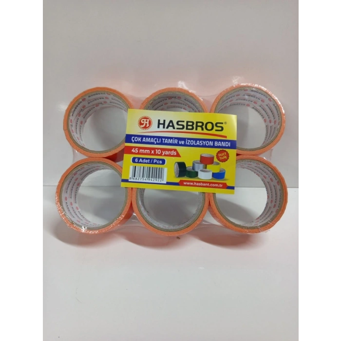 Turuncu Çok Amaçlı Tamir Bandı 45MMX10 Yards Hasbros