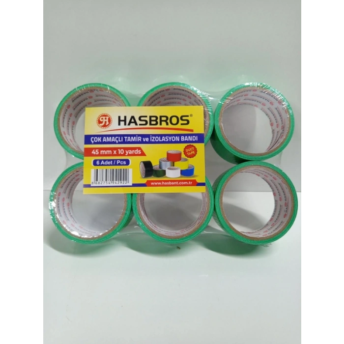Yeşil Çok Amaçlı Tamir Bandı 45MMX10 Yards Hasbros
