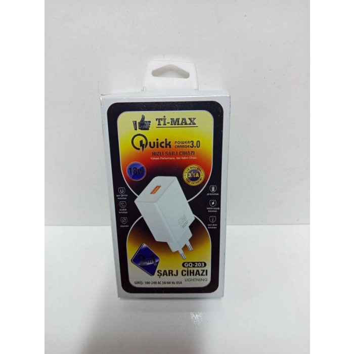 Lightning 18W Şarj Kablosu & Başlığı GQ-203