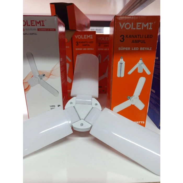 3 KANATLI  AMPUL VOLEMİ 4500LM BEYAZ