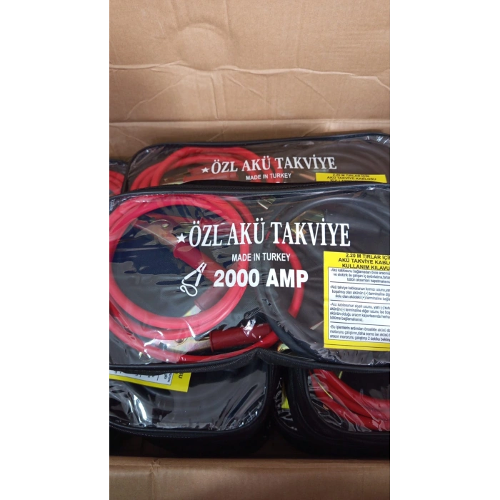 Akü Takviye Kablosu 2.2M 2000A