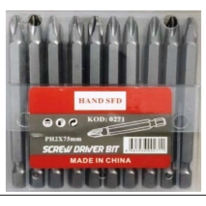 Bits Yıldız Uç PH2*75mm (10 Adet)