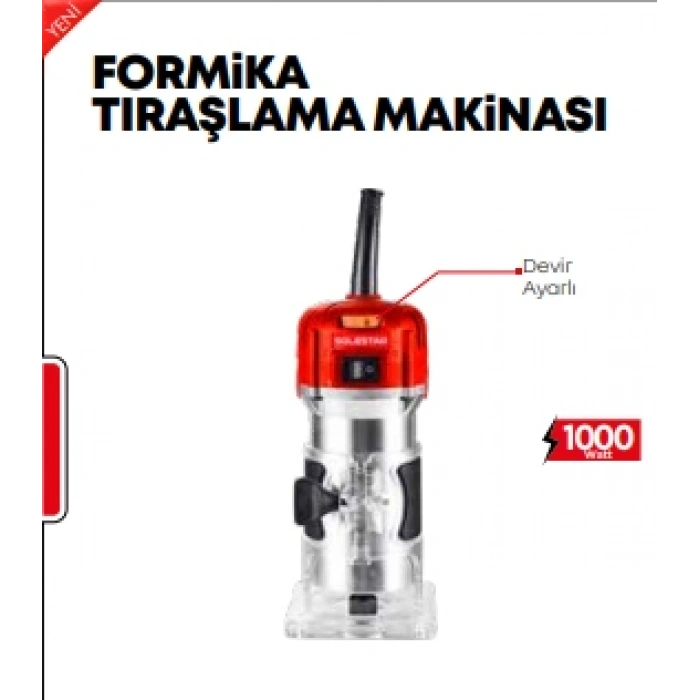 STR-1917 FORMİKA TIRAŞLAMA MAKİNASI 800WATT 1 KOLİ:10