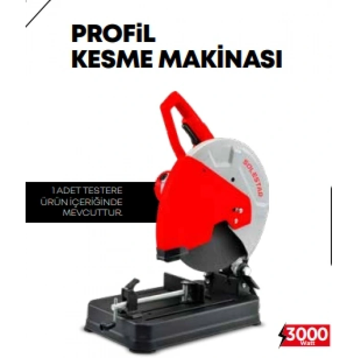 STR-1904 PROFİL KESME MAKİNASI 355 MM-2800WATT 1 KOLİ:1