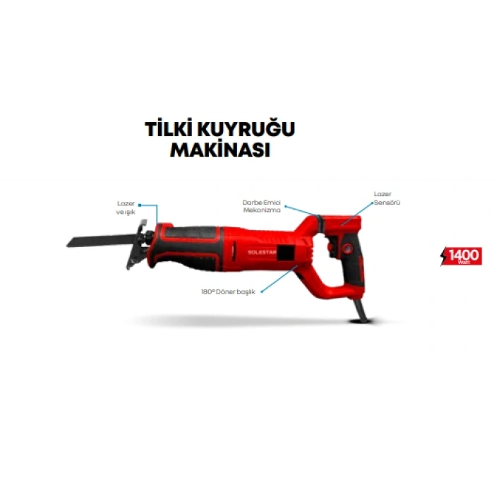 STR-1918 TİLKİ KUYRUĞU MAKİNASI 1400WATT KL:5 ADET