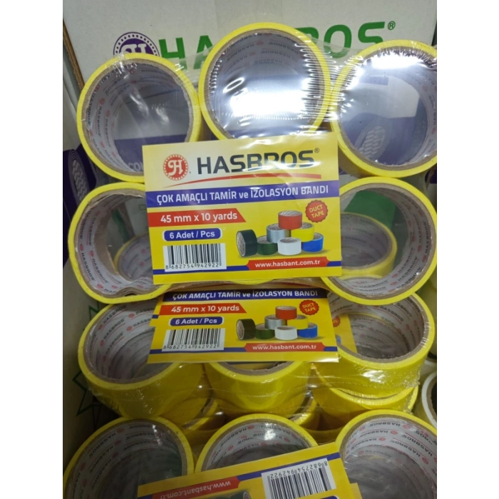 Sarı Çok Amaçlı Tamir Bandı 45MMX10 Yards Hasbros