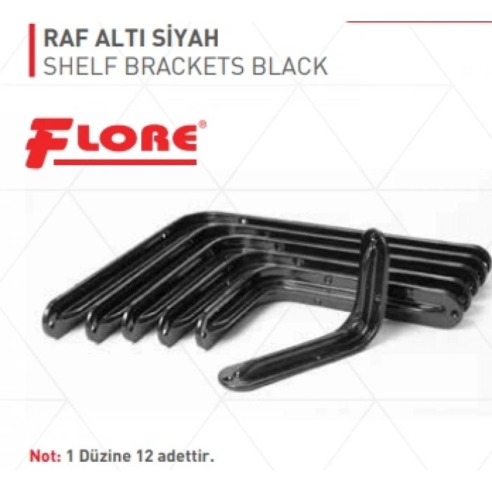 Raf Altı 8X10 Siyah (24 Adet)