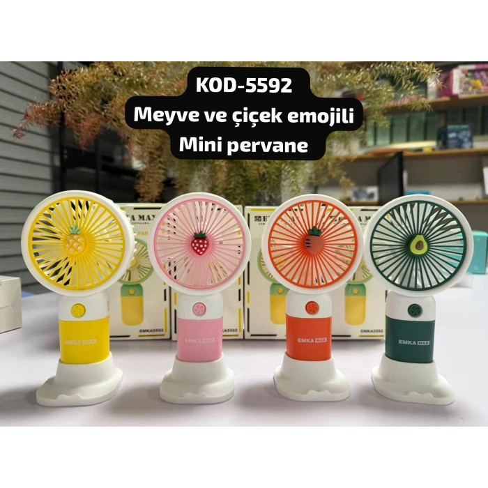 Meyve ve Çiçekli Mini Fan 5592