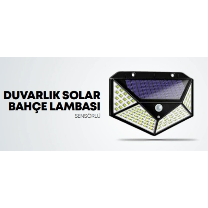 Sensörlü Duvarlık Solar Bahçe Lambası STR-1637