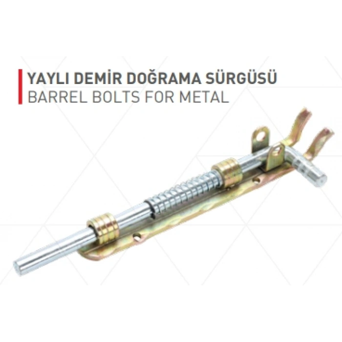 Yaylı Demir Doğrama Sürgüsü 150mm