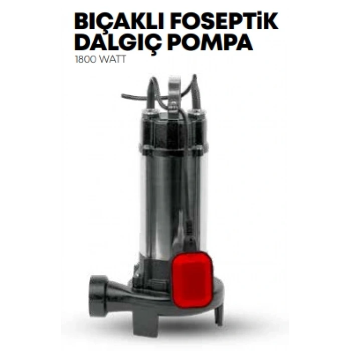 Bıçaklı Foseptik Dalgıç Pompa 1800W STR-1789