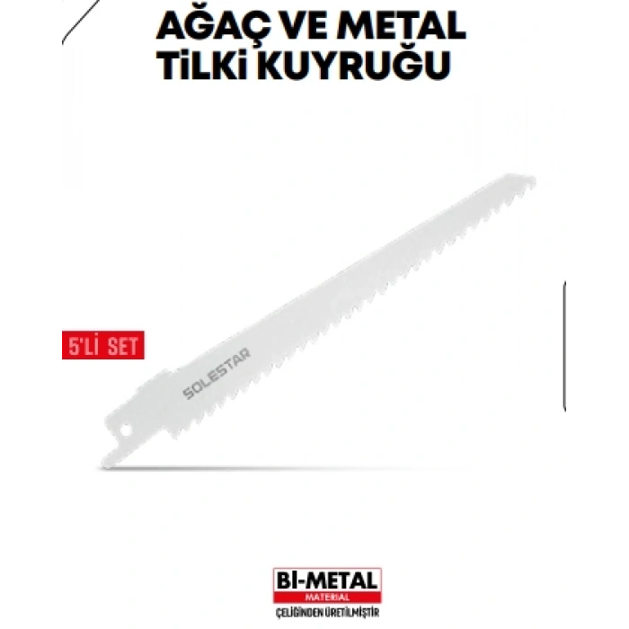 Ağaç Ve Metal Tilki Kuyruğu 5li S1122-HF STR-1283