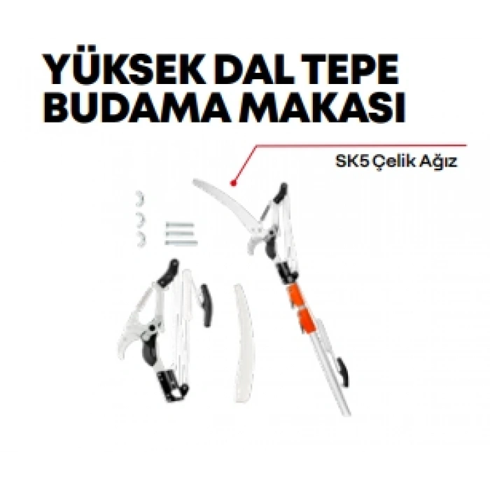 Yüksek Dal Tepe Budama Set Saplı STR-1503