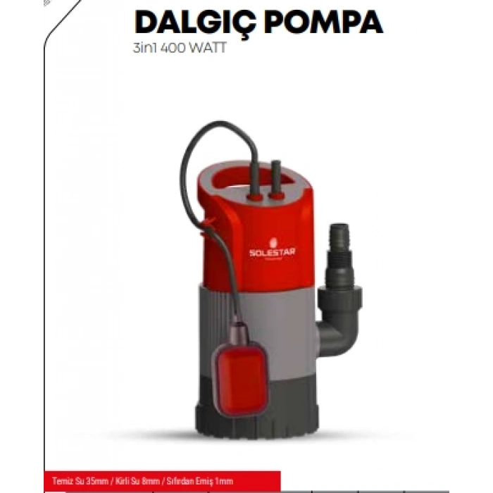 Dalgıç Pompası 3IN1 400W STR-1786