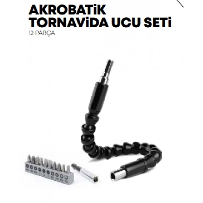 Akrobat Tornavida Ucu Seti 12 Parça STR-1583