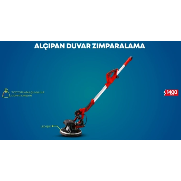Alçıpan Duvar Zımparalama 225MM - 1400WATT STR-1983