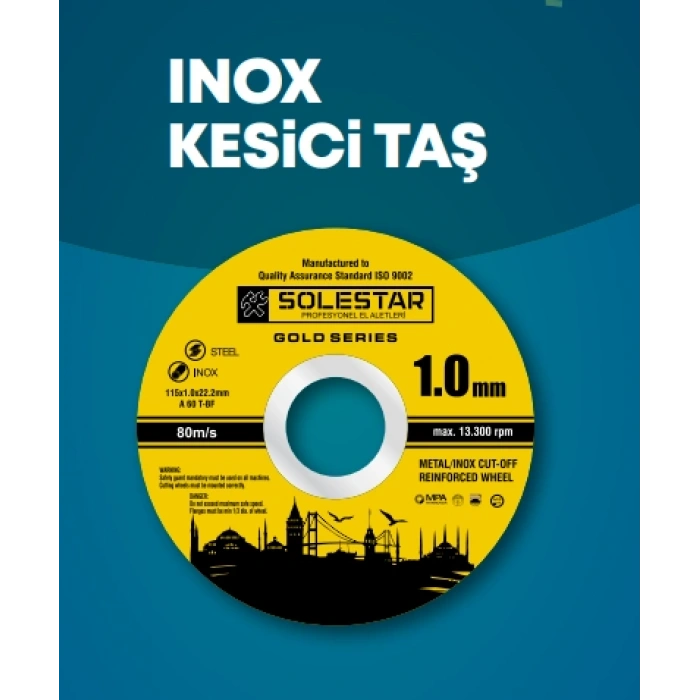 İNOX KESİCİ TAŞ 230X1.9 X22MM STR-02021