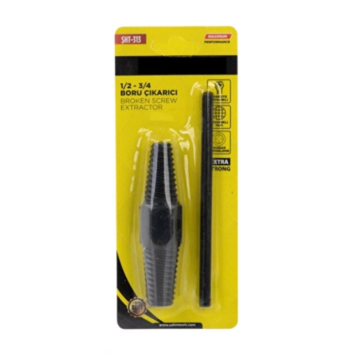 Ters Diş Klavuz ŞHT-313 1/2-3/4 Boru Çıkarıcı