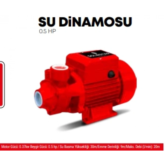 Su Dinamosu 0,5 HP STR-1641