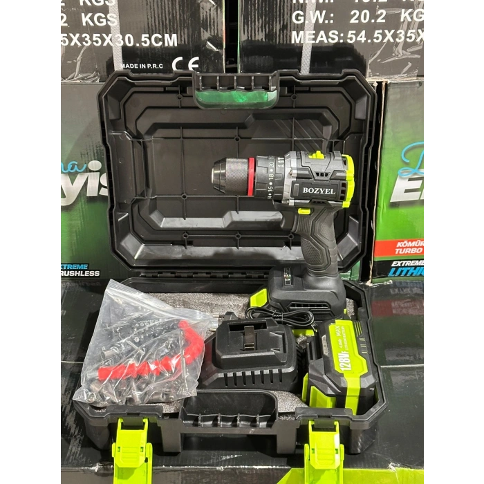 Premium Akülü Matkap 128V 4.0AH BOZ-2605