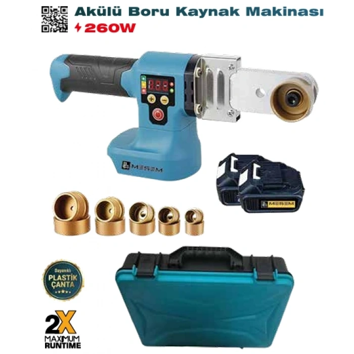 Akülü Boru Kaynak Makinası 21V 260W 4.5AH 6310
