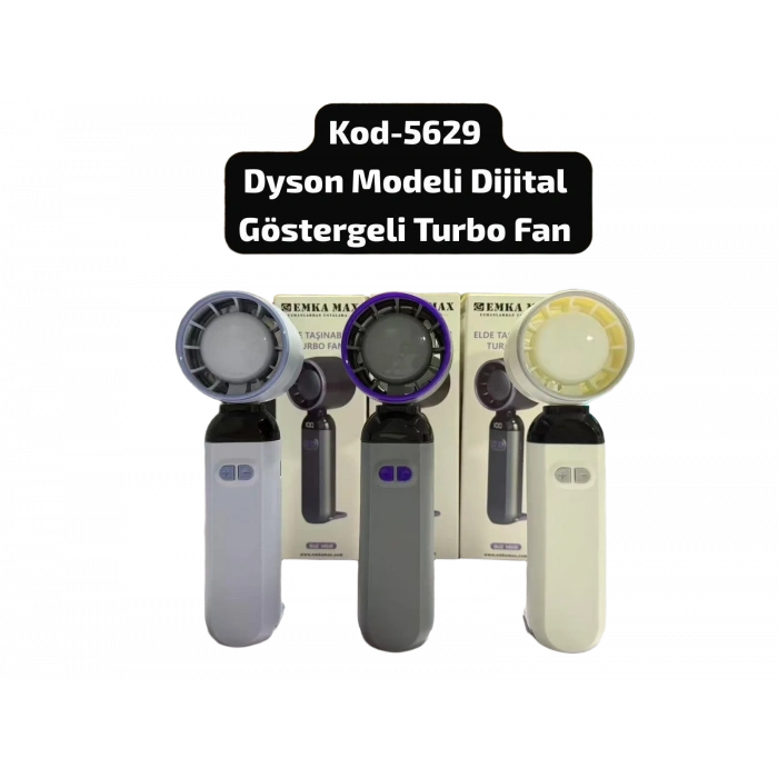 Dijital Göstergeli Mini Turbo Fan 5629