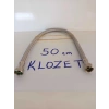 Çelik Flex Klozet 50CM Prinç Başlıklı