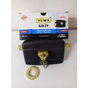 YUMA TİRAJLI KİLİT OVAL KARŞILIKSIZ 14CM