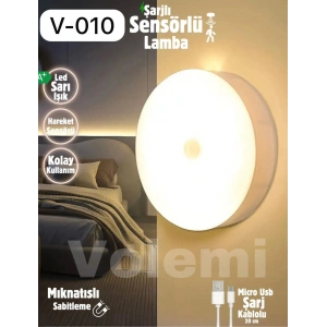 Şarjlı Sensörlü Spot Lamba Mıknatıslı V-010