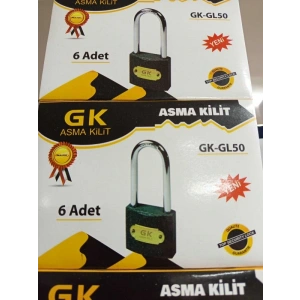 50MM Gri Uzun Asma Kilit GK-GL50