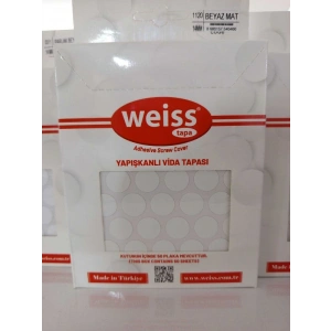 PVC Vida Tapası Beyaz Mat (50 Plaka)