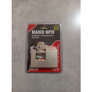 HAND SFD 80MM KAYAR MİLLİ YASSI ASMA KİLİT 0023