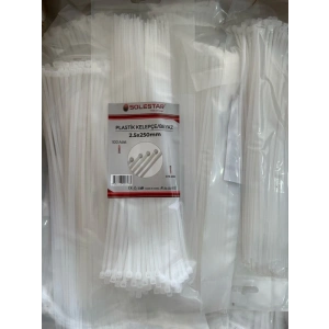 CIRTLI BEYAZ PLASTİK KELEPÇE 2.50X250MM STR-2054