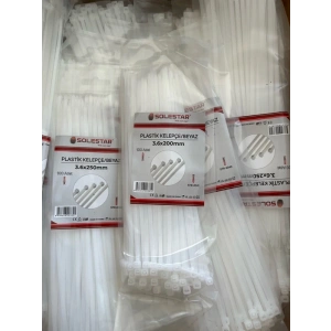 CIRTLI BEYAZ PLASTİK KELEPÇE 3,6X200 STR-2041