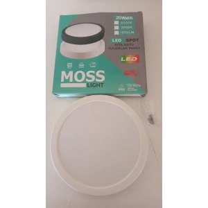 20w Sıva Üstü Beyaz Armatür