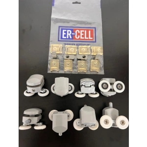 Duşakabin Tekerliği Gri Takım Bilyesiz Teker